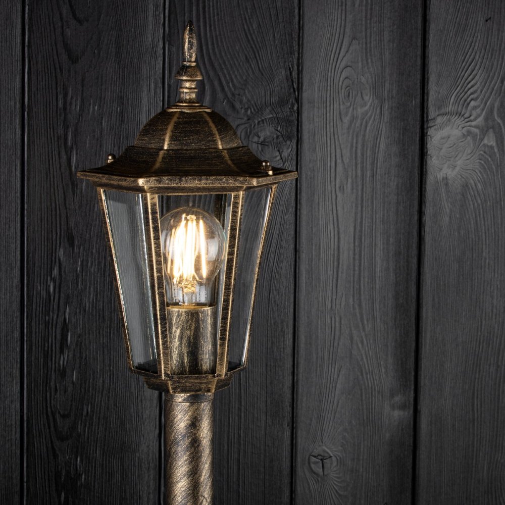 Záhradné svietidlo vonkajšie E27 nízke PENDLET 1m patina BELLIS LUMILED