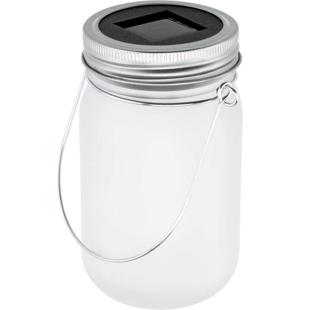 Záhradný lampáš LED Solar Jar Flame 13cm
