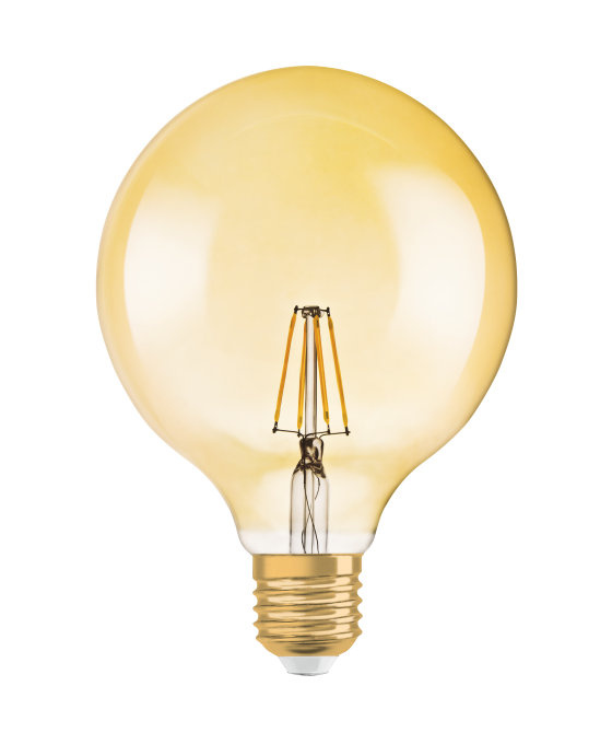 LED žiarovka E27 G125 7,5W = 55W 650lm 2500K Warm OSRAM Vintage 1906 Globe Dimmable