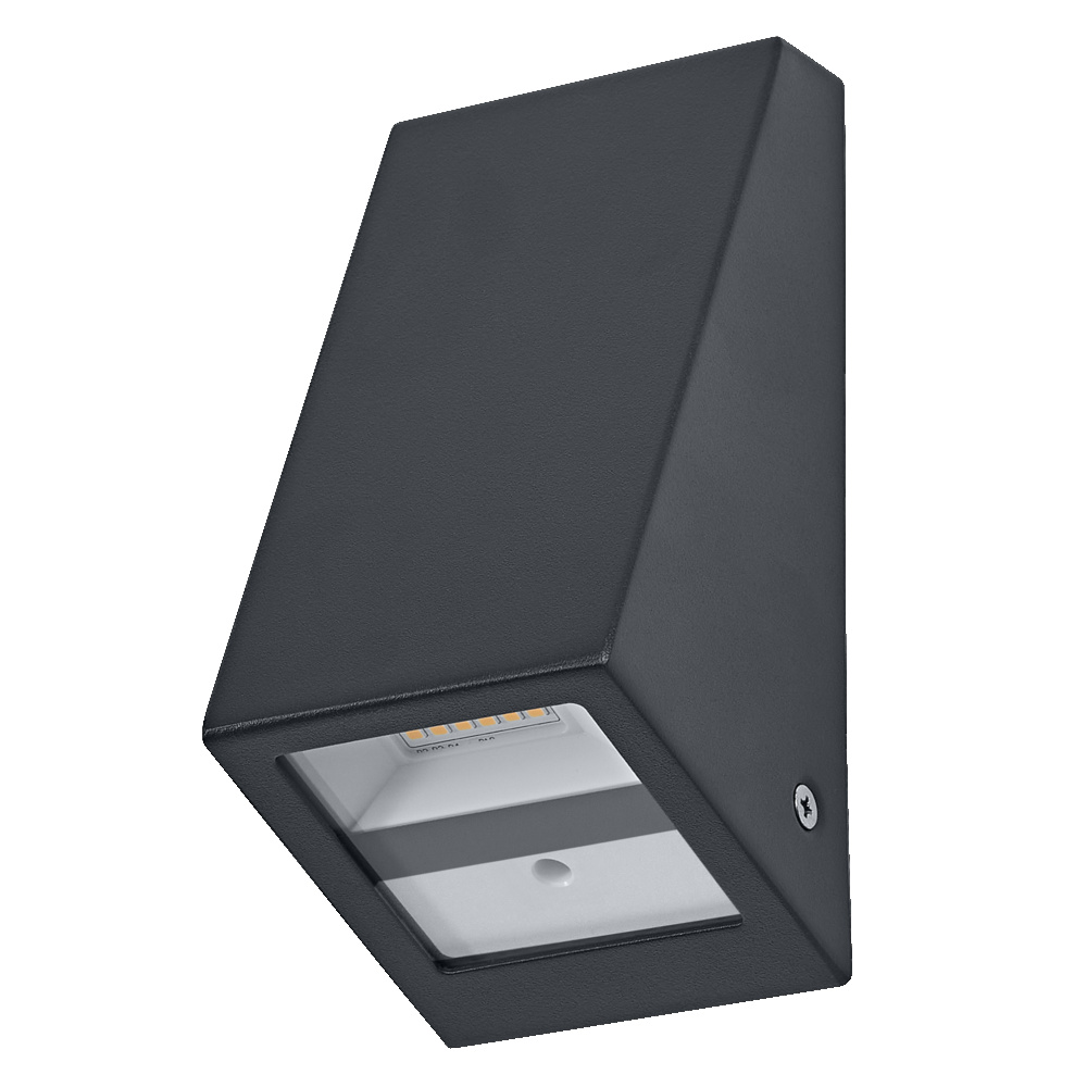 E-shop Vonkajšie nástenné svietidlo LED so senzorom pohybu a súmraku 1, 5W 120lm 3000K teplá sivá IP44 USB-C Endura OSRAM