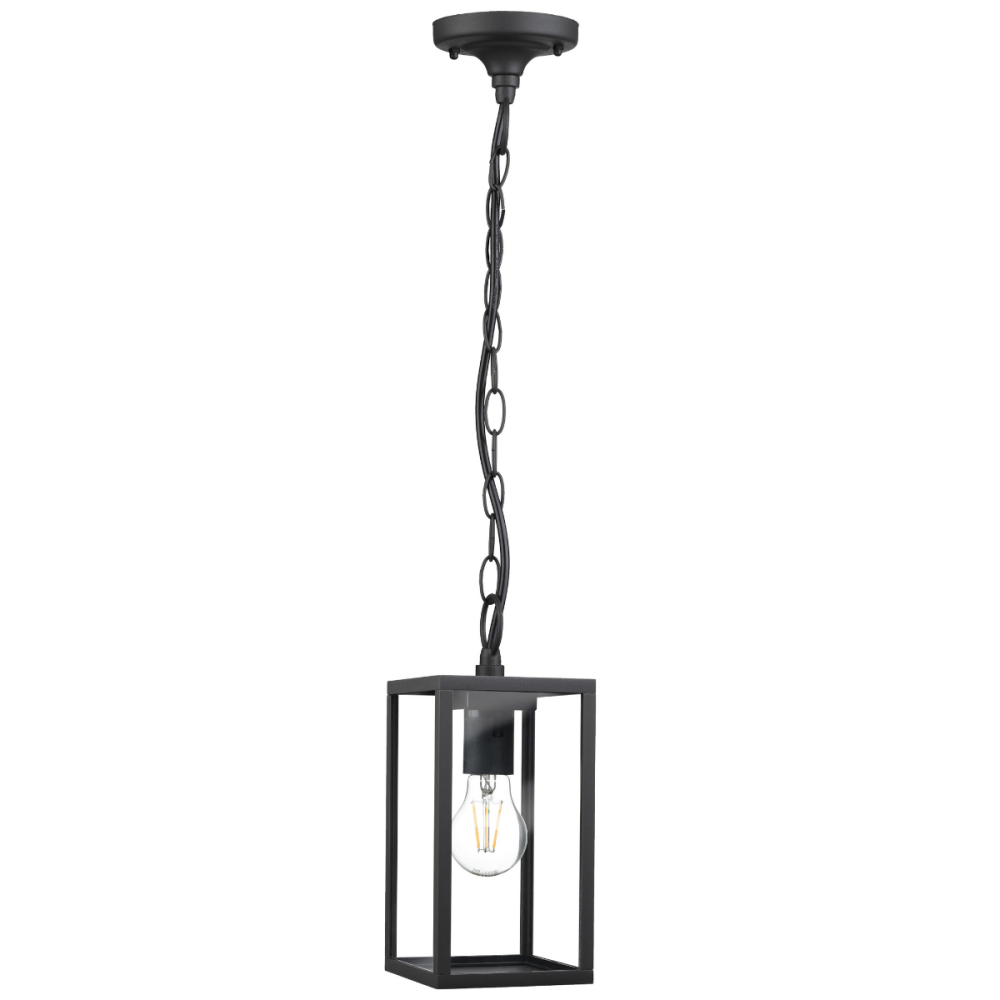 E-shop Závesná záhradná lampa E27 čierna IP44 MALMO Goldlux