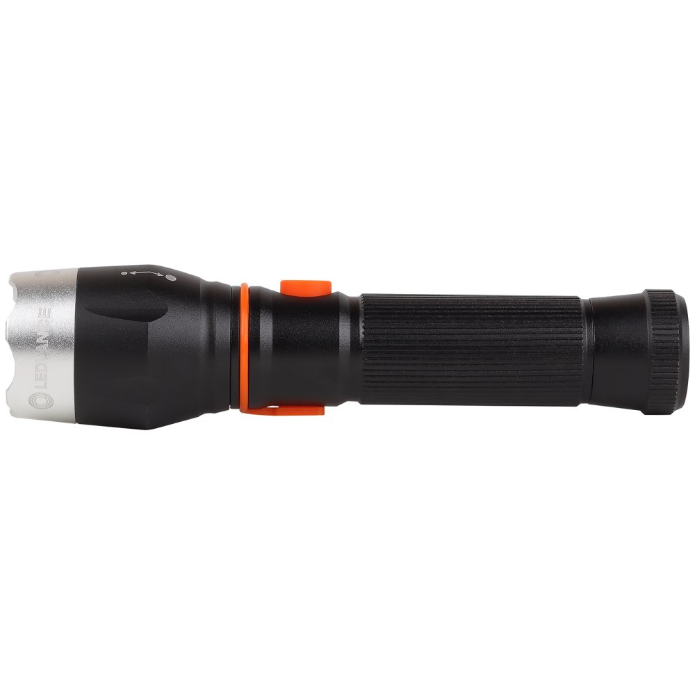 E-shop LED taktické pátracie svetlo Ručné dobíjateľné 3,2W 300lm 6500K Studená čierna baterka Ledvance