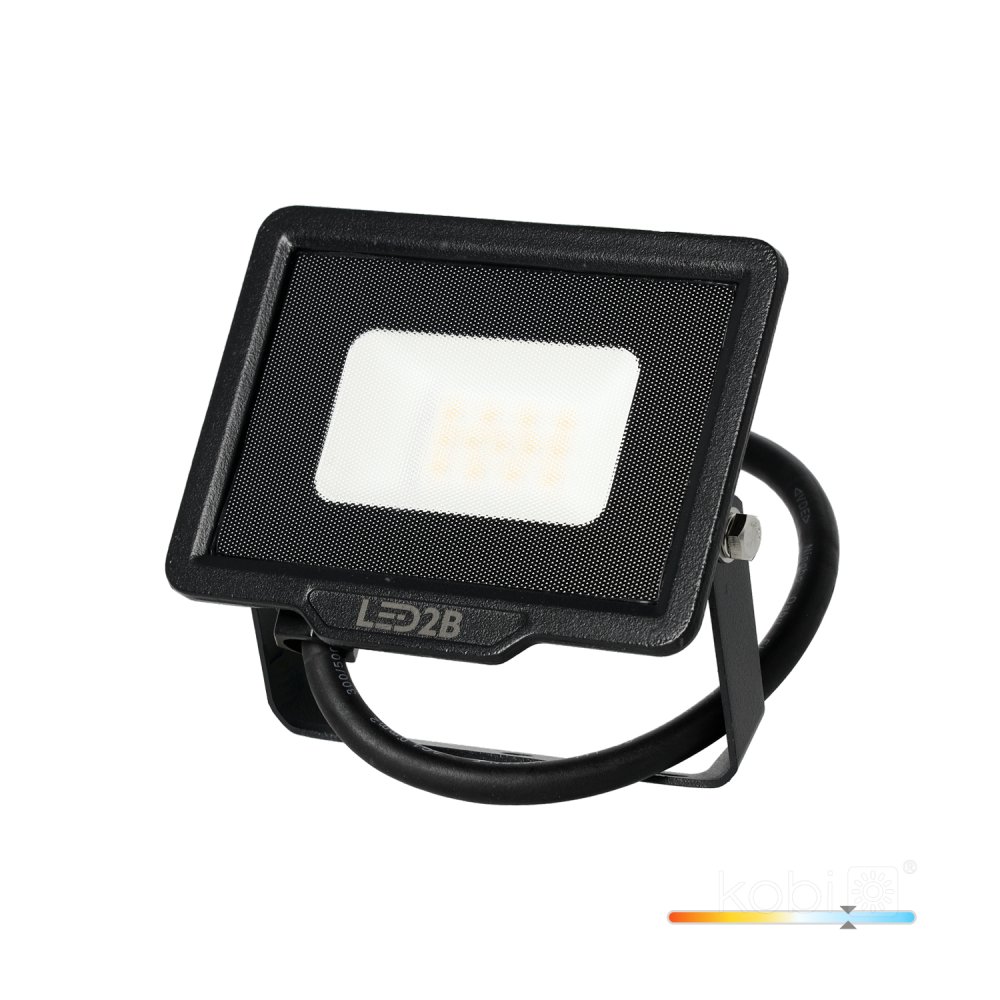 E-shop LED reflektor 10W 800lm 6000K IP65 Black LED2B KOBI MH