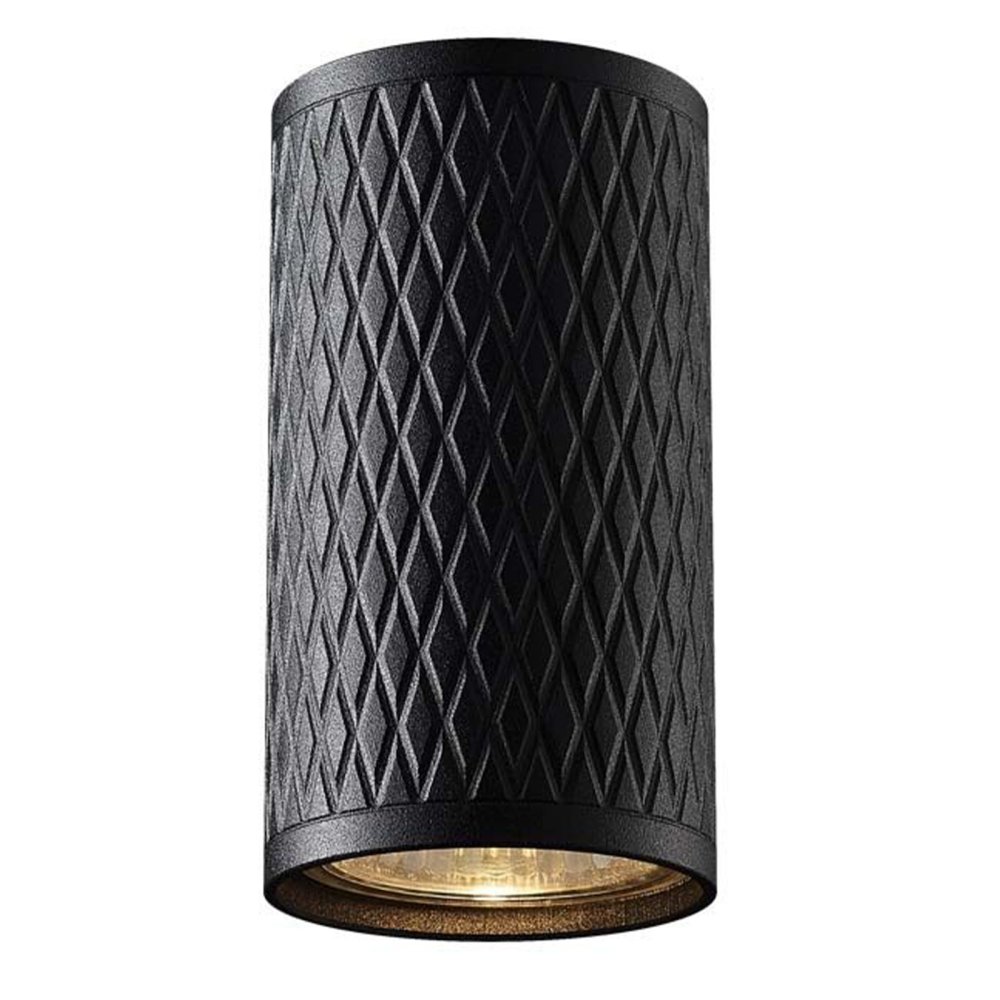 E-shop Svietidlo na povrchovú montáž Stropné svietidlo Tuba LED GU10 Black VIDEX