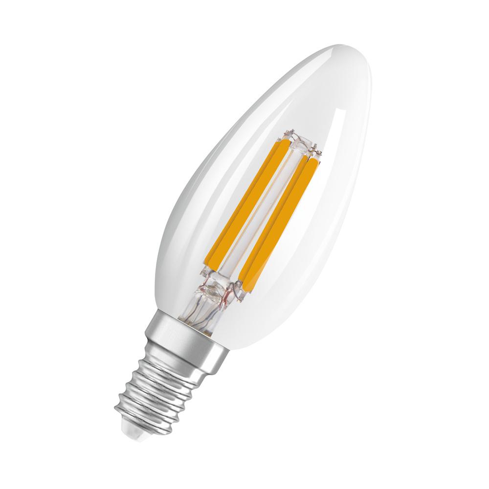 E-shop LED žiarovka E14 B40 4W = 40W 470lm 2700-4000K Teplé a neutrálne 300° vlákno OSRAM STAR A a R