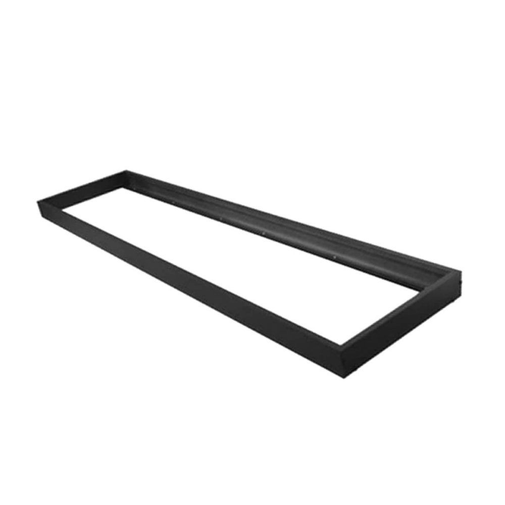 Rám na povrchovú montáž pre LED panel 120 x 30 cm čierny ECOLIGHT