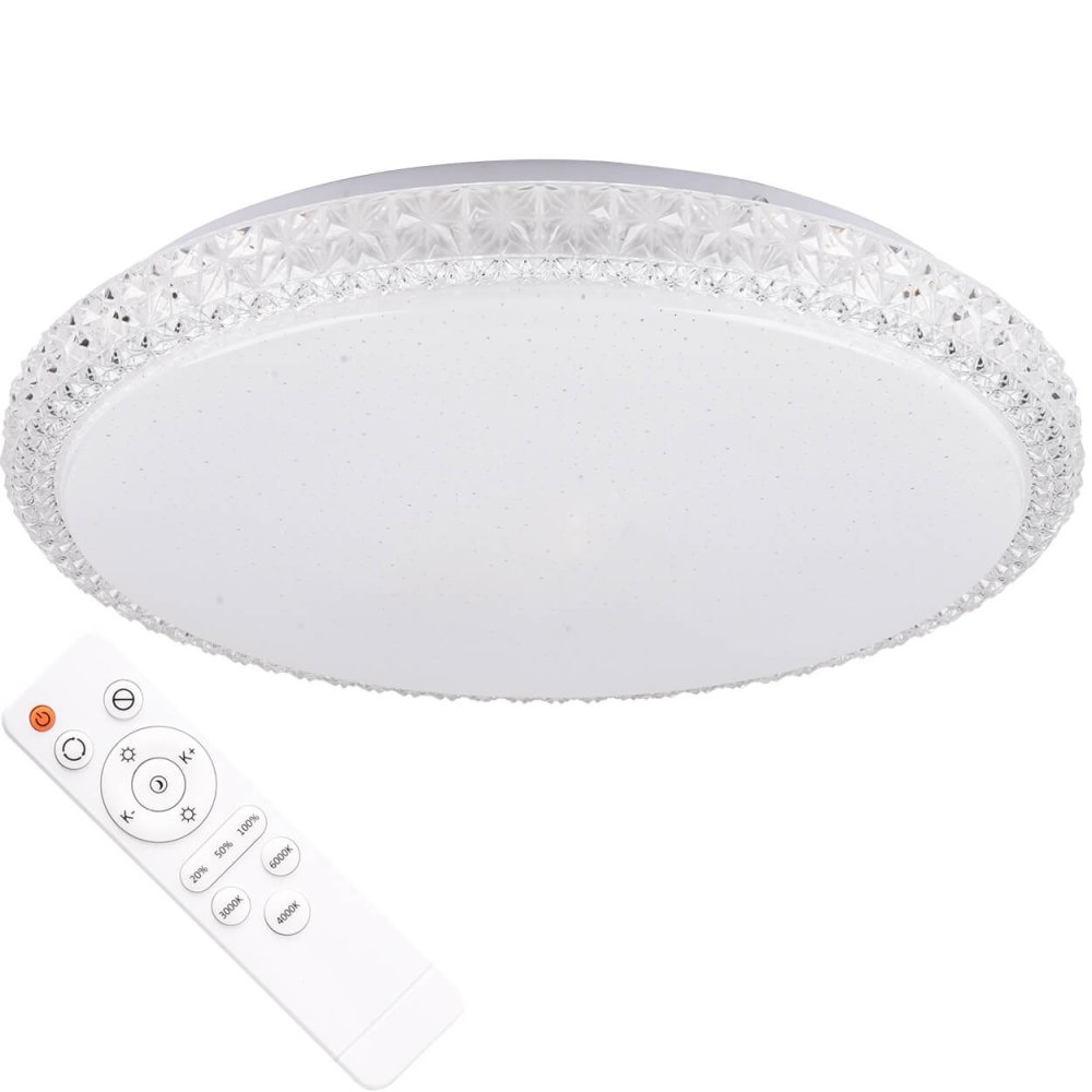 LED stropné svietidlo Irina 36W 1980lm 50cm GOLDLUX (Polux) + diaľkové ovládanie