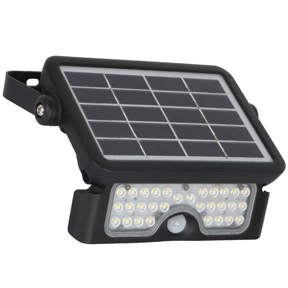 Solárne LED reflektory HALOGEN MHC 5W 4000K 500lm KOBI Senzor pohybu
