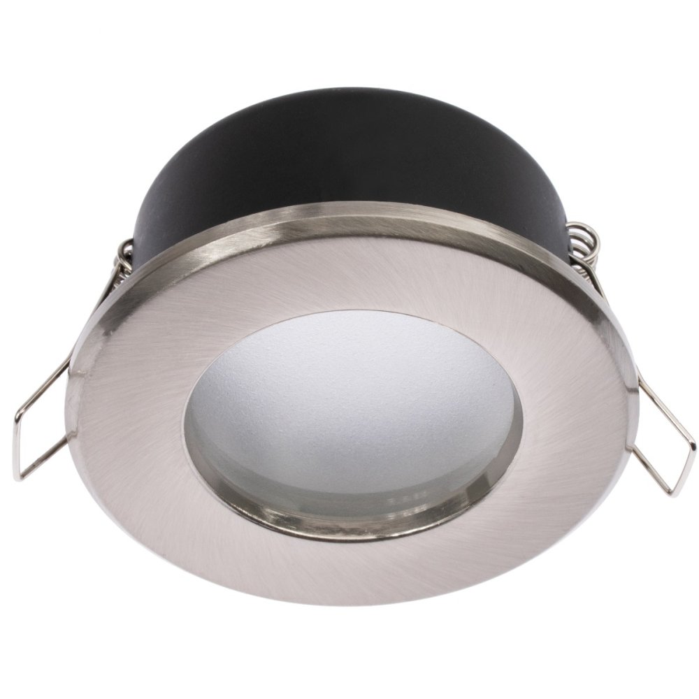 HALOGEN svietidlo na zapustenie do kúpeľne hermetické AQUS GU10 LUMILED Satin IP44 FIXED