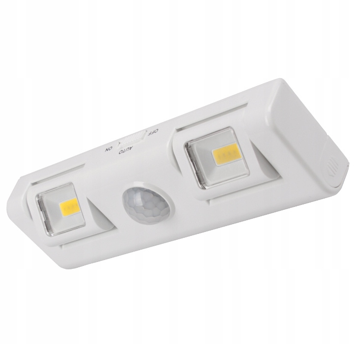 LED reflektorová lampa Samolepiaca s pohybovým senzorom Batéria 4000K 2xAA biela