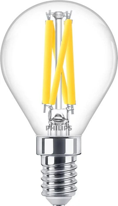 LED žiarovka guľová E14 P45 3,4W = 40W 470lm 2700 teplé vlákno PHILIPS stmievateľné