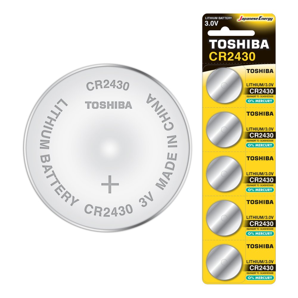 Špeciálna lítiová batéria TOSHIBA CR 2430 3V Blister 5ks