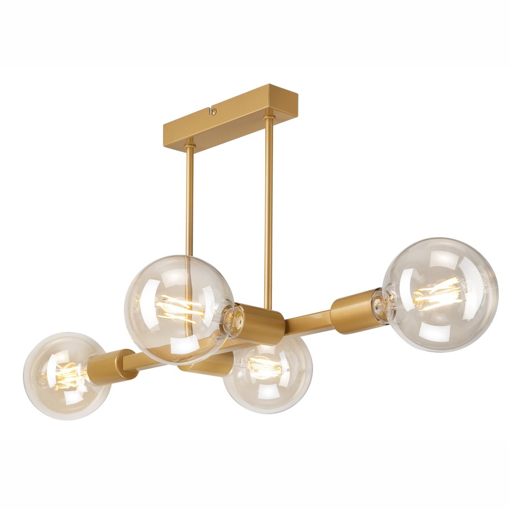 ASTRID Stropné závesné svietidlo 4xE27 Gold Glamour LM-4.146 Lamkur