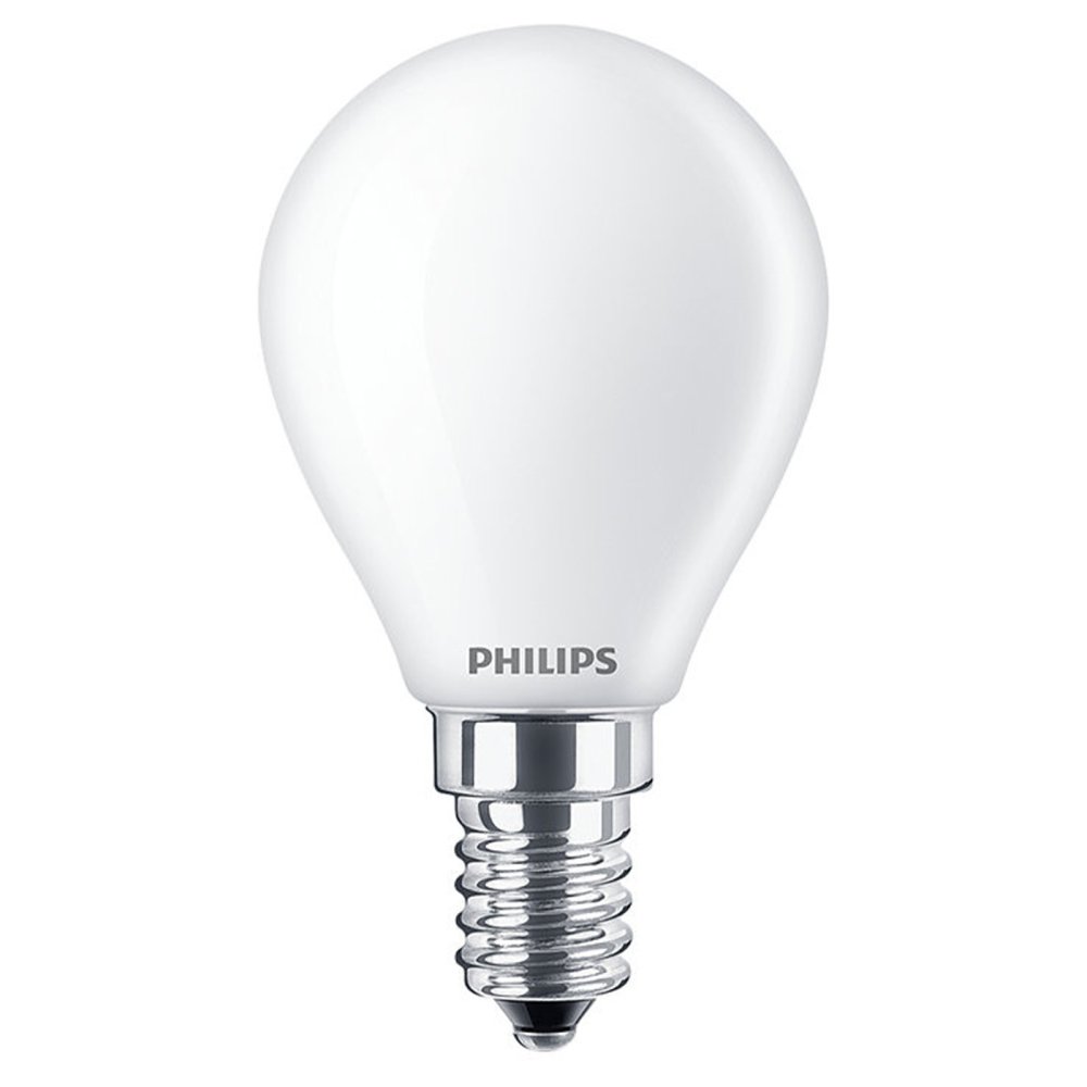 E-shop LED žiarovka guľová E14 P45 6,5W = 60W 806lm 2700K teplé vlákno Mlieko PHILIPS
