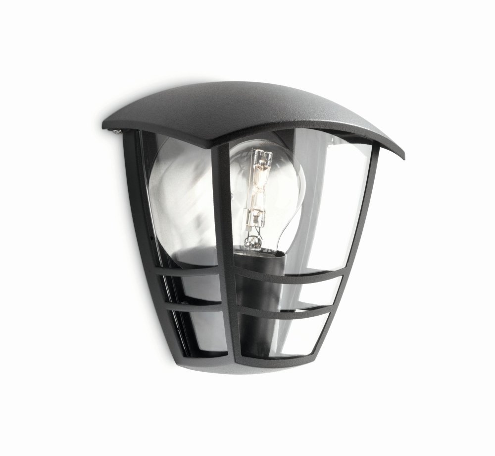 E-shop CREEK myGarden E27 IP44 Lucerna čierna PHILIPS LED fasádne svetlo