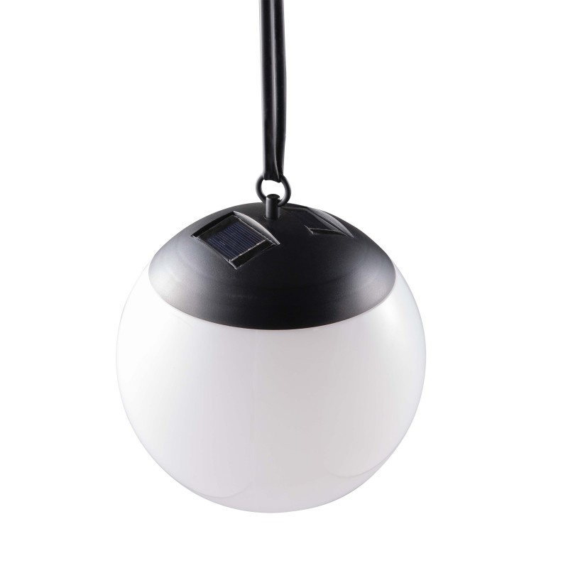 Záhradné LED solárne závesné svietidlo Kiara IP44 Ball 20cm White