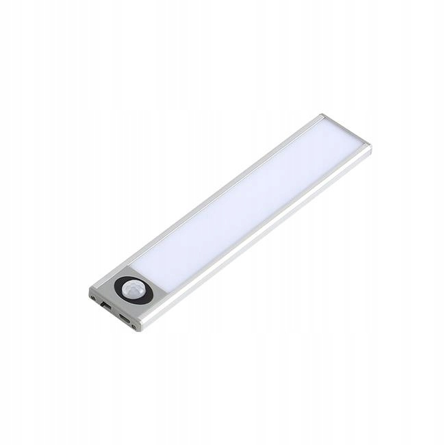 LED osvetlenie pod stôl Nábytkový pás 1W 4500K 20cm so senzorom pohybu Strieborná