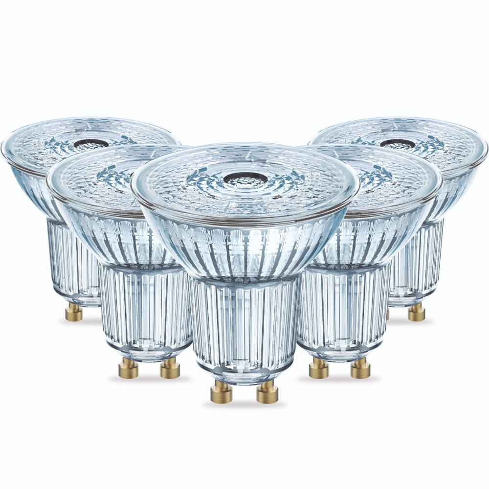 5PAK LED žiarovka GU10 4,5W = 50W 350lm 4000K Neutrálna 36° CRI90 DIMMABLE OSRAM Parathom