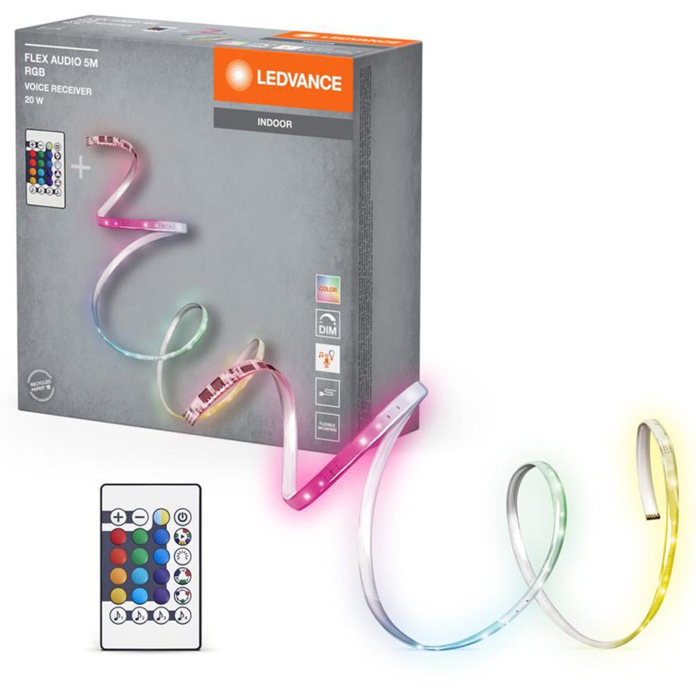 LED pás 20W RGB Audio Tv Pilot 5M Flex Audio Ledvance