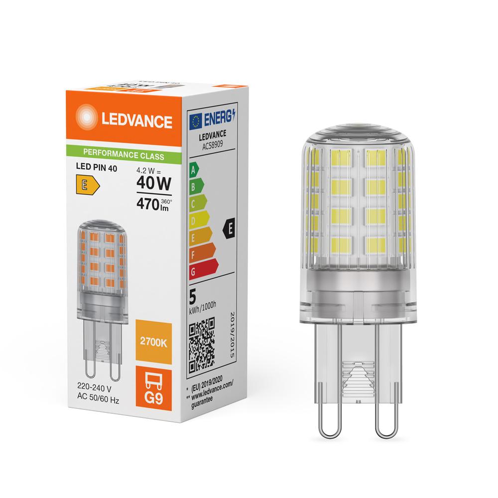 LED žiarovka G9 4,2W = 40W 470lm 2700K Warm 300° Ledvance