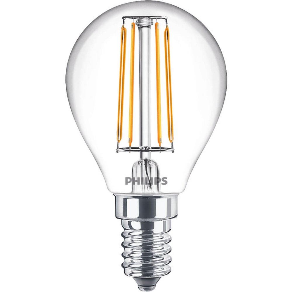 E-shop LED žiarovka E14 P45 4,3W = 40W 470lm 2700K Teplé vlákno PHILIPS