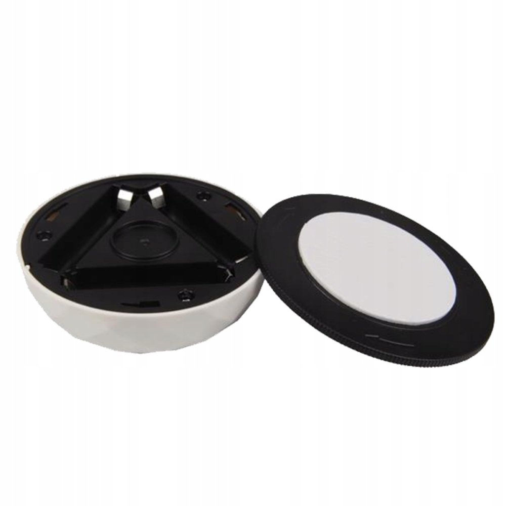 E-shop 2x LED kruhové samolepiace kruhové svetlo pod skrinku s batériou 4000K 3xAA biela