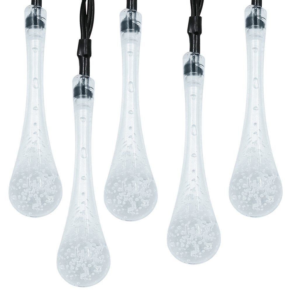 E-shop Solárna závesná girlanda 20x TEADS LED icicle záhradná lampa 3000K teplá farba