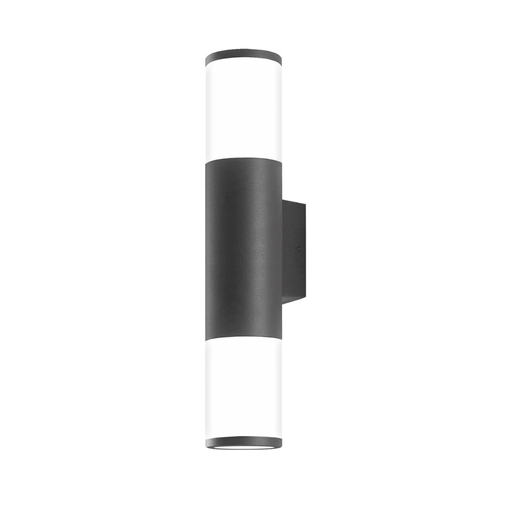 E-shop Vonkajšie nástenné svietidlo IP54 2x GU10 Grey Videx