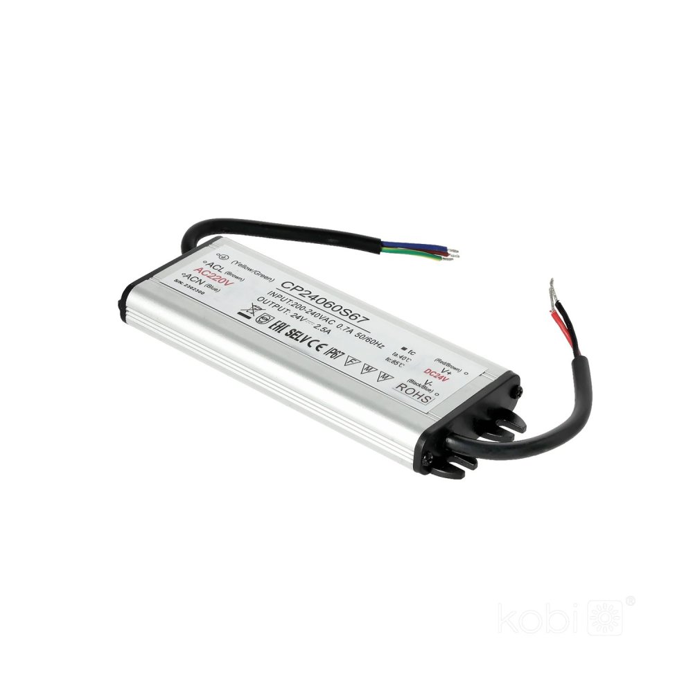 E-shop Modulový napájací zdroj vodotesný 24V 60W 2, 50A IP67 Kobi